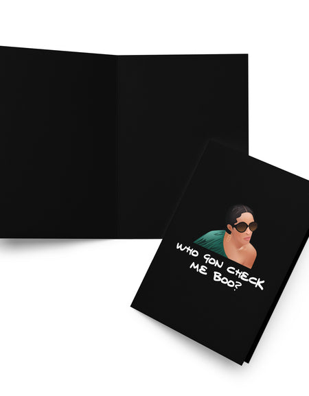 WGCMB? Greeting Card - Black