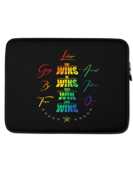 SHE Pride Laptop Sleeve - Black