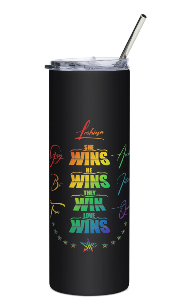 SHE Pride Tumbler - Black (B)