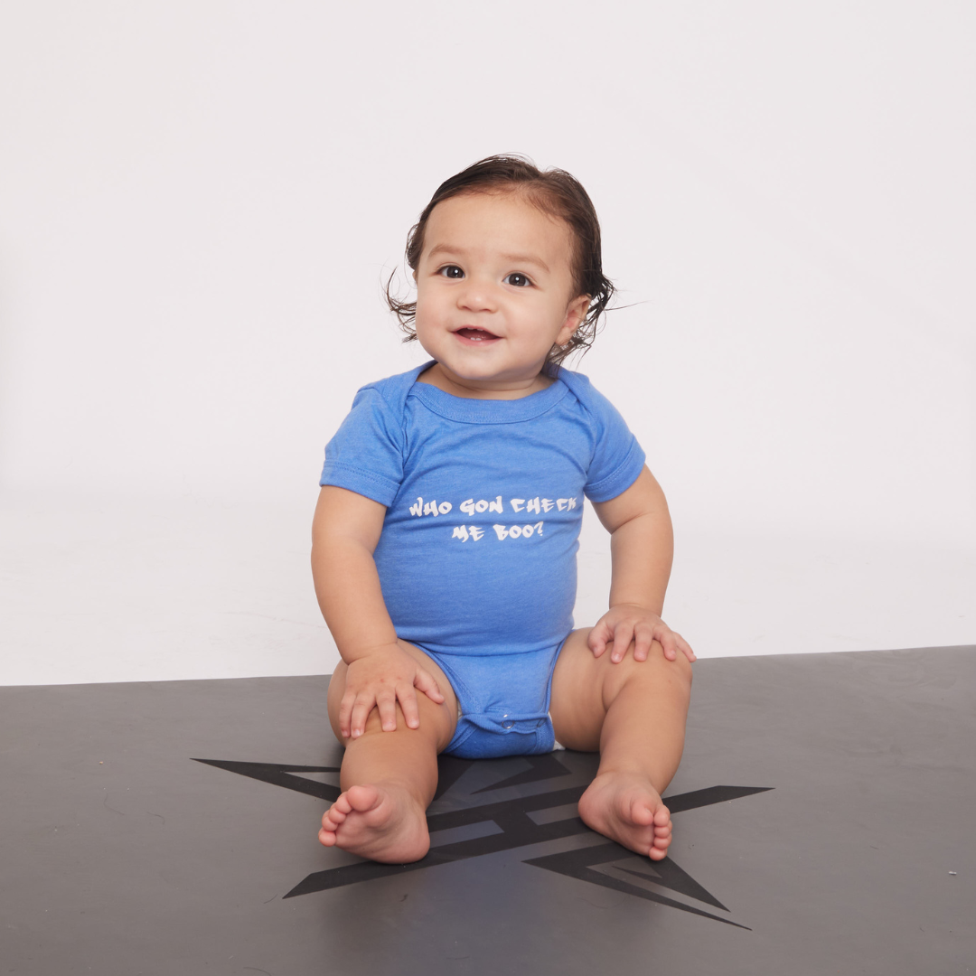 Who Gon Check Me Boo Onesie