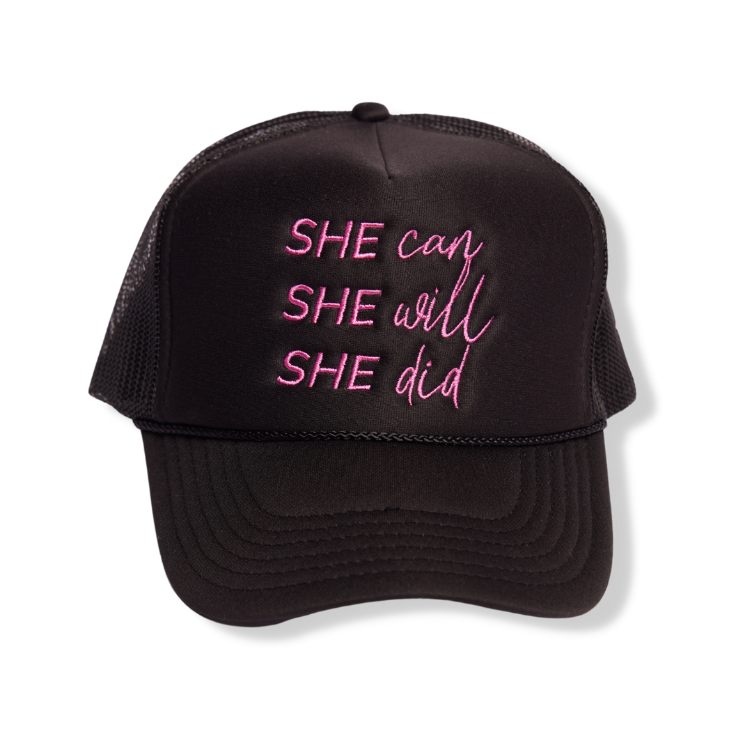 SHE Can Trucker Hats