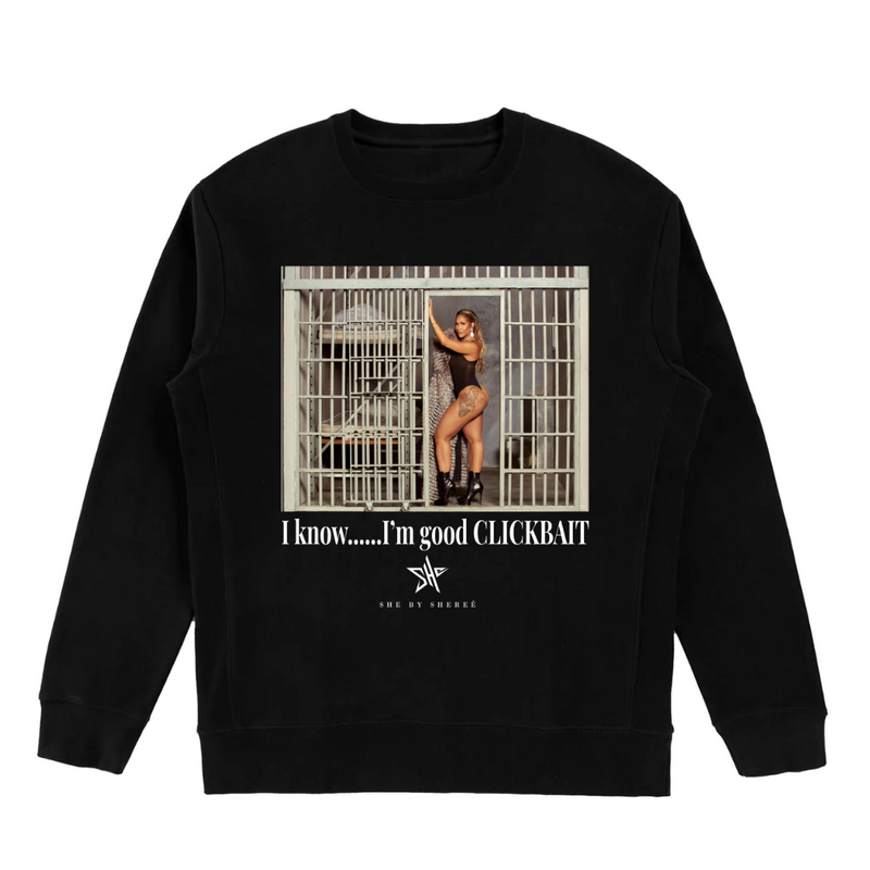 Cropped shop clickbait hoodie