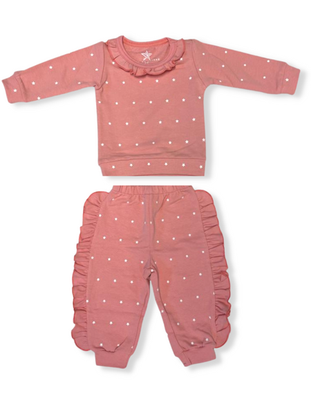 Baby Starlight Dreams Ruffle Sweatshirt Set