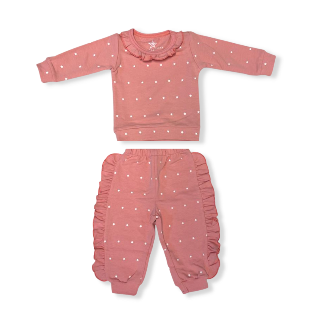Baby Starlight Dreams Ruffle Sweatshirt Set