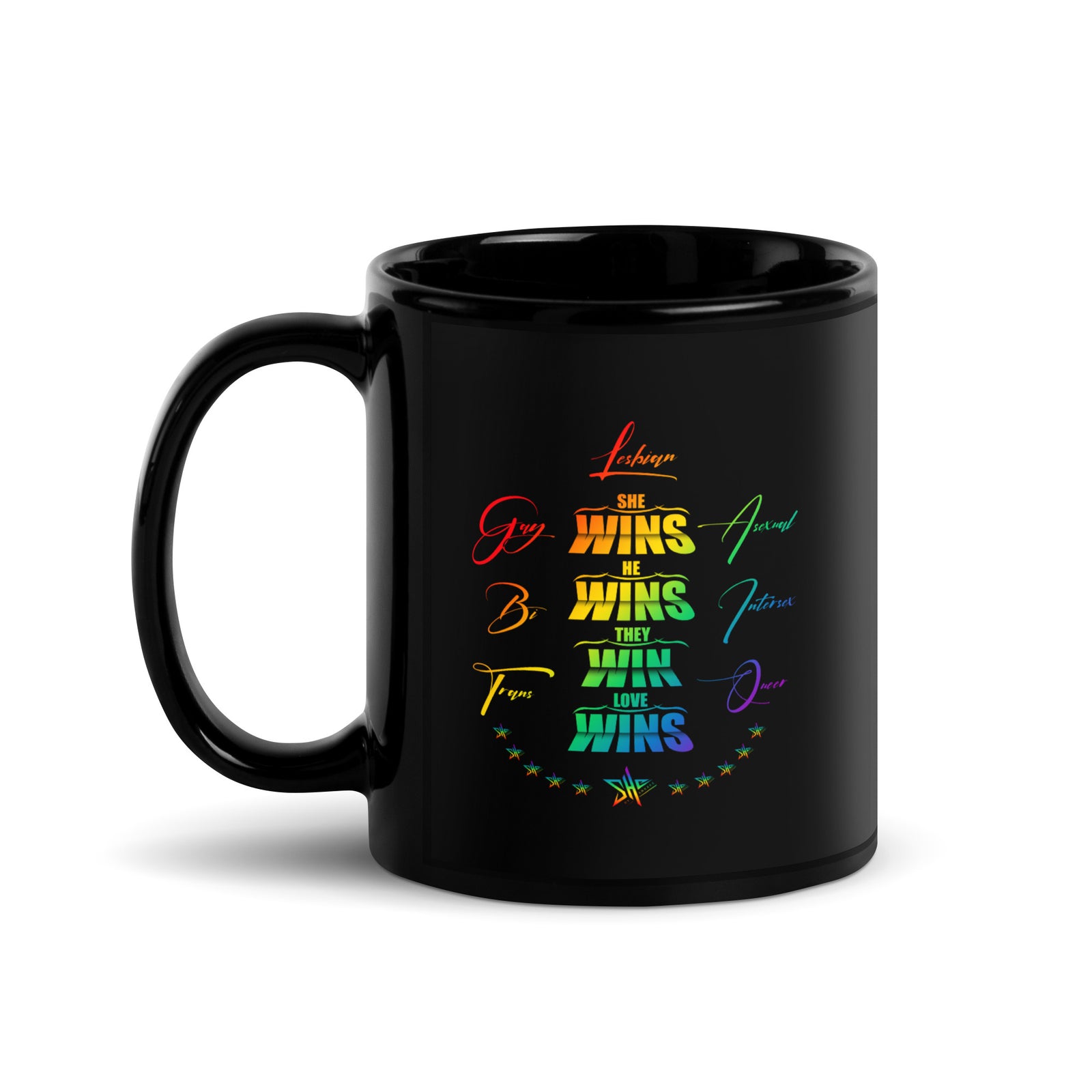 SHE Pride Glossy Mug - Black