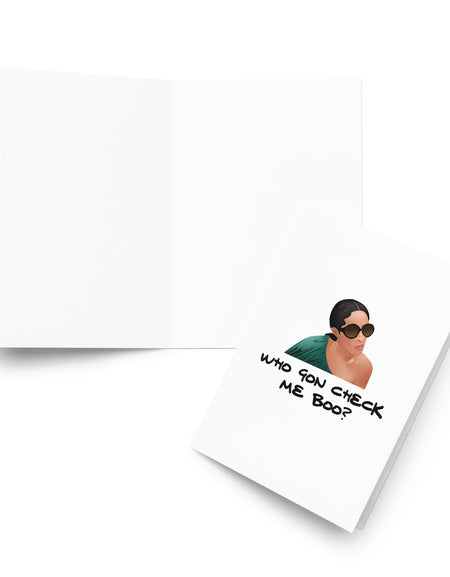 WGCMB? Greeting card - White
