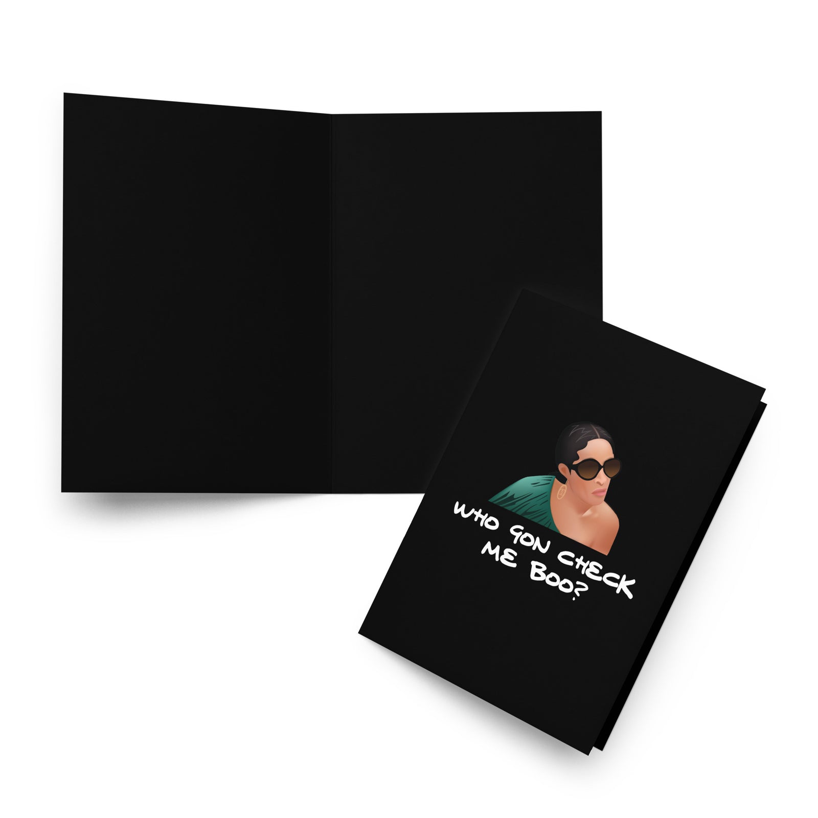 WGCMB? Greeting Card - Black