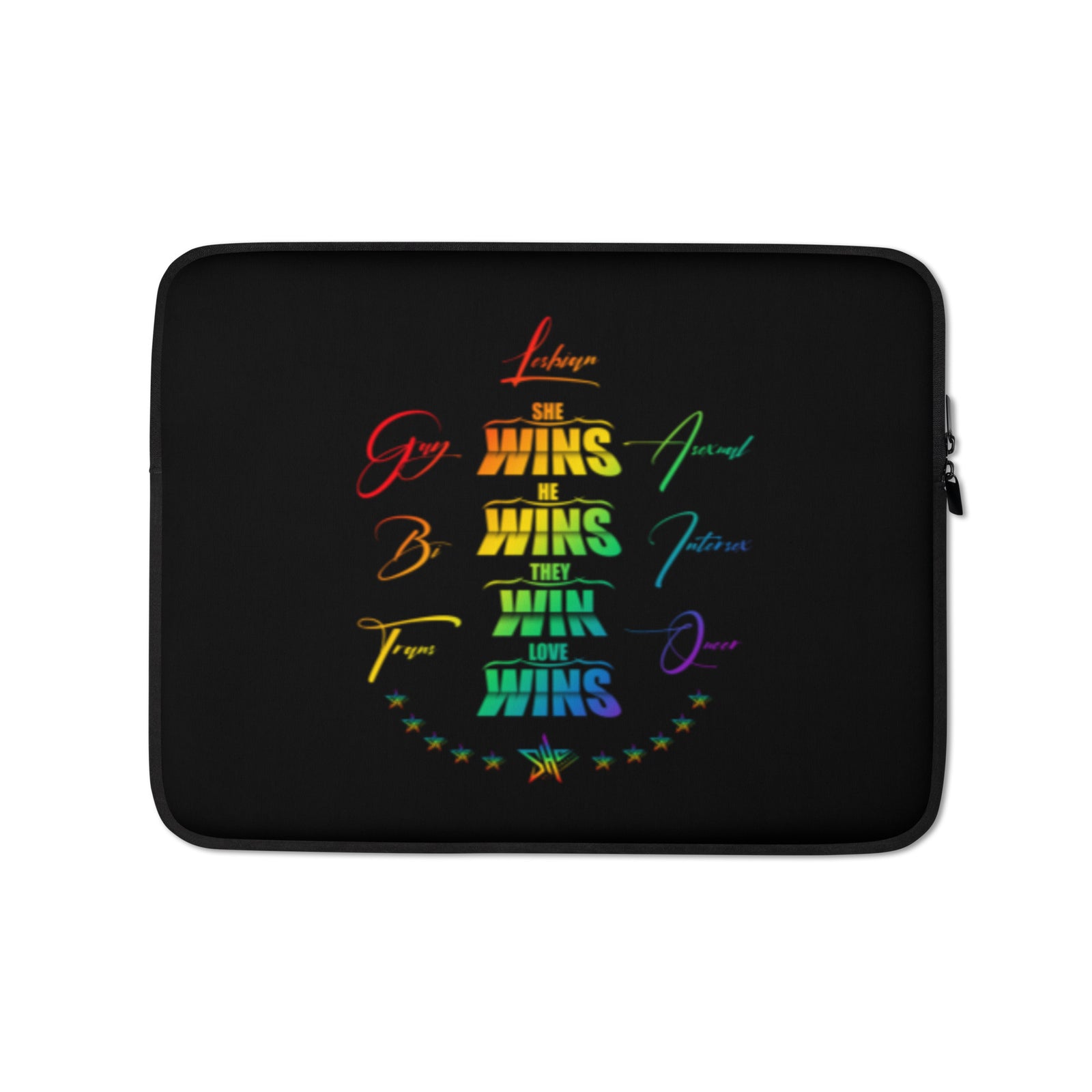 SHE Pride Laptop Sleeve - Black