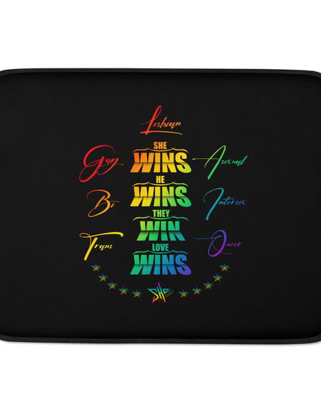 SHE Pride Laptop Sleeve - Black