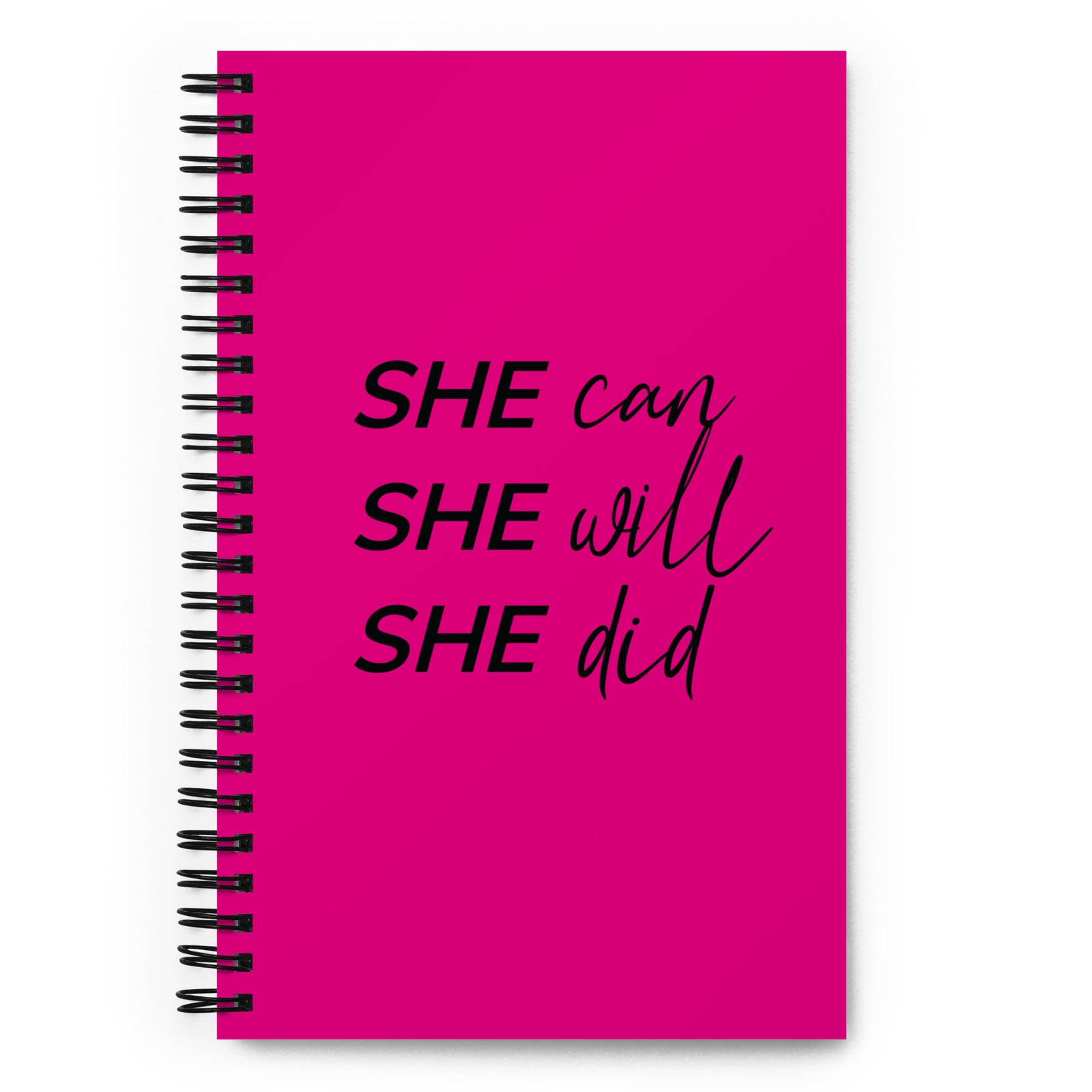 SHE Can Notebook - Pink