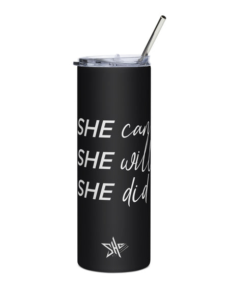 SHE Can Tumbler - Black