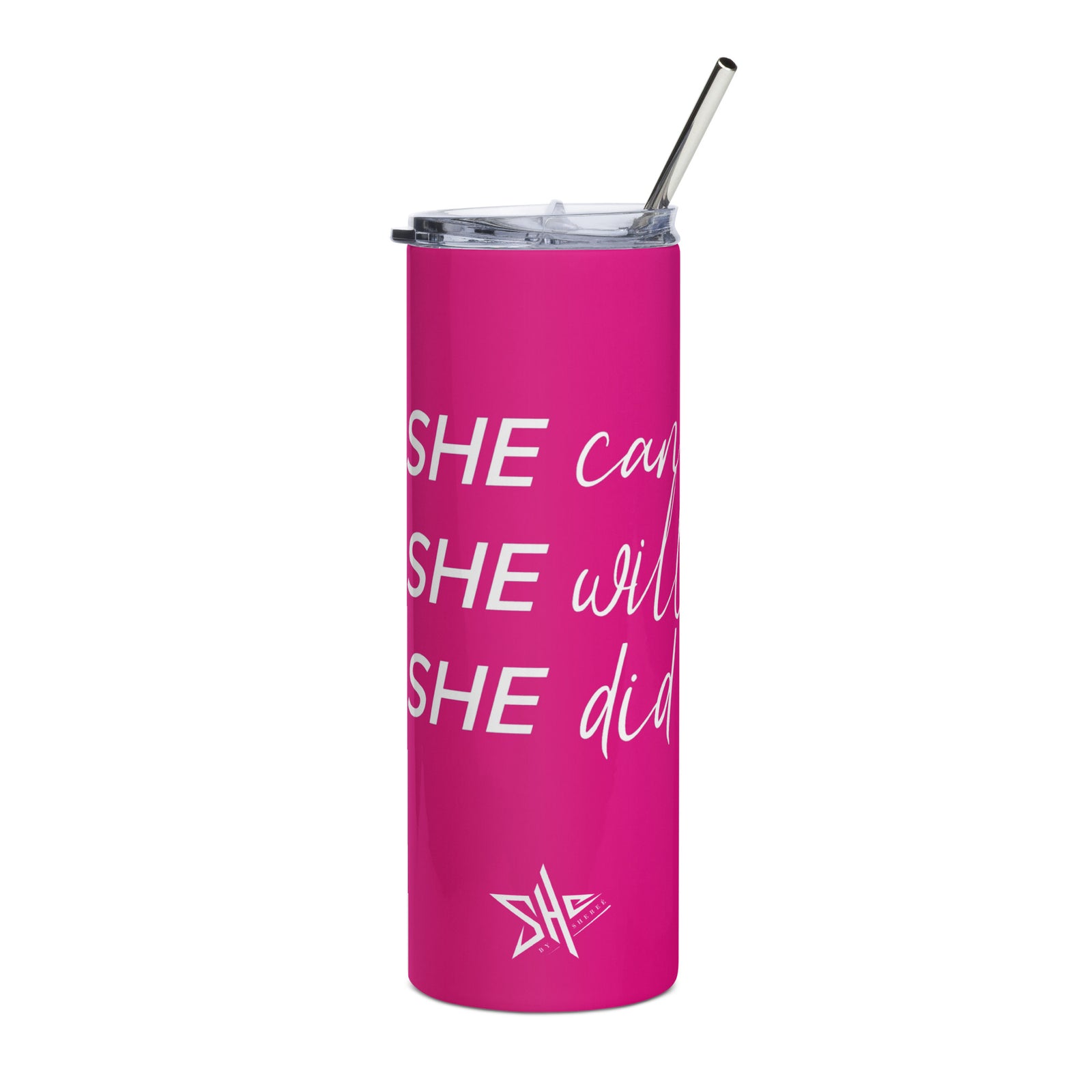 SHE Can Tumbler - Pink