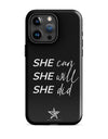 SHE Can iPhone Case - Black