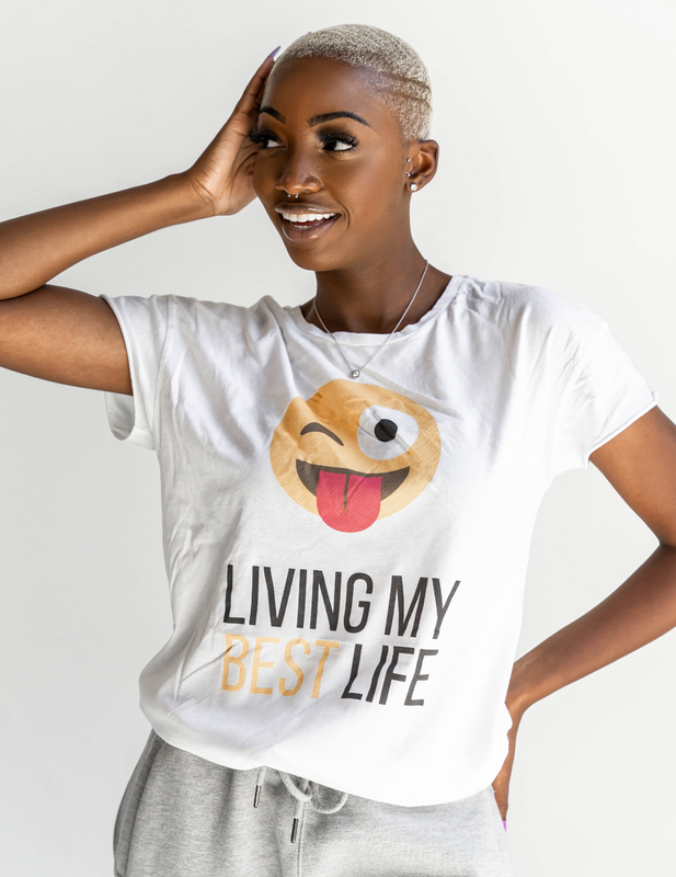 Living My Best Life Tee SHE by Sheree