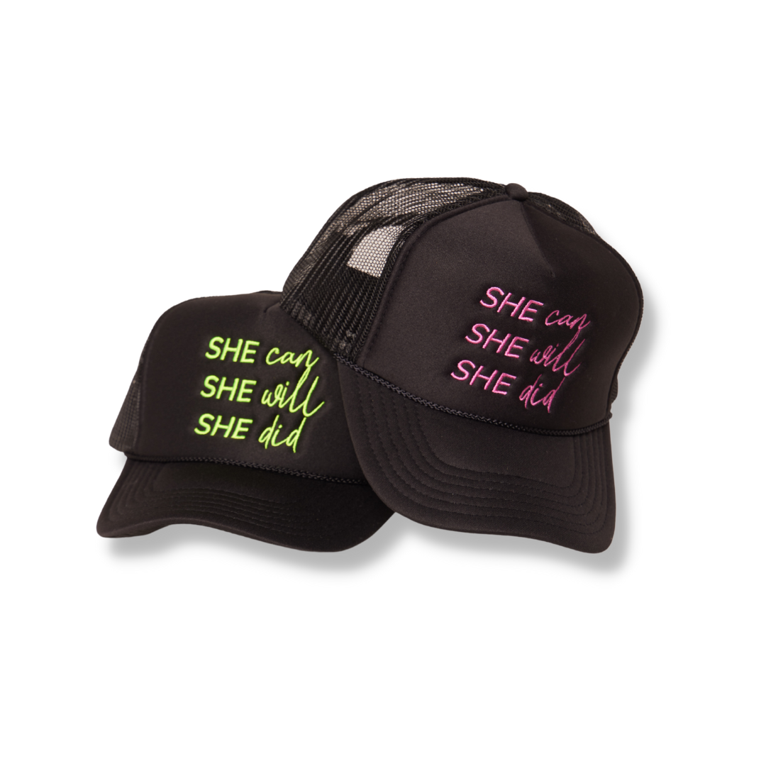 SHE Can Trucker Hats