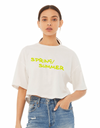 Who Gon Check Me Boo Crop Tee